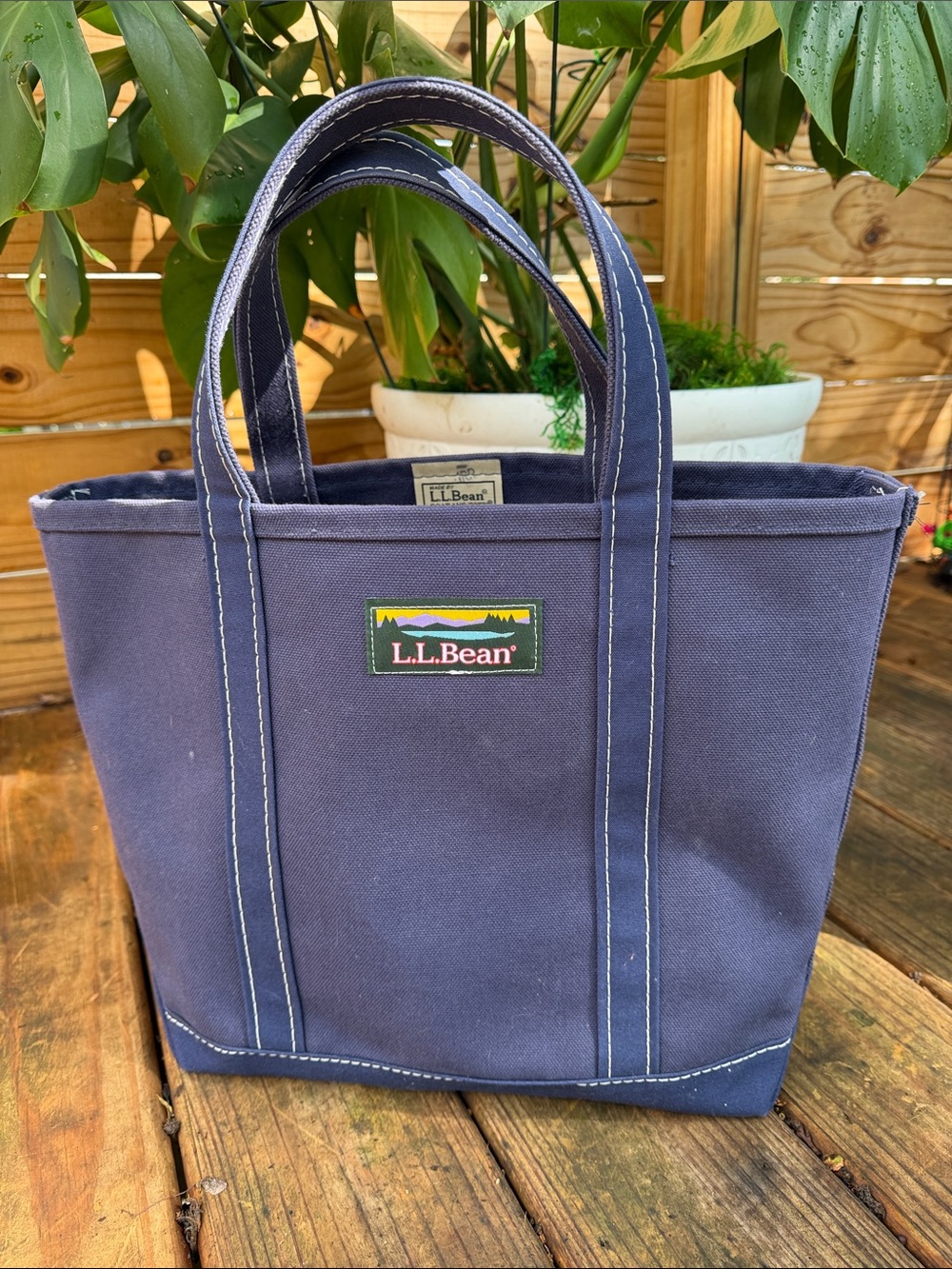 L.L. Bean Classic Medium Navy Tote